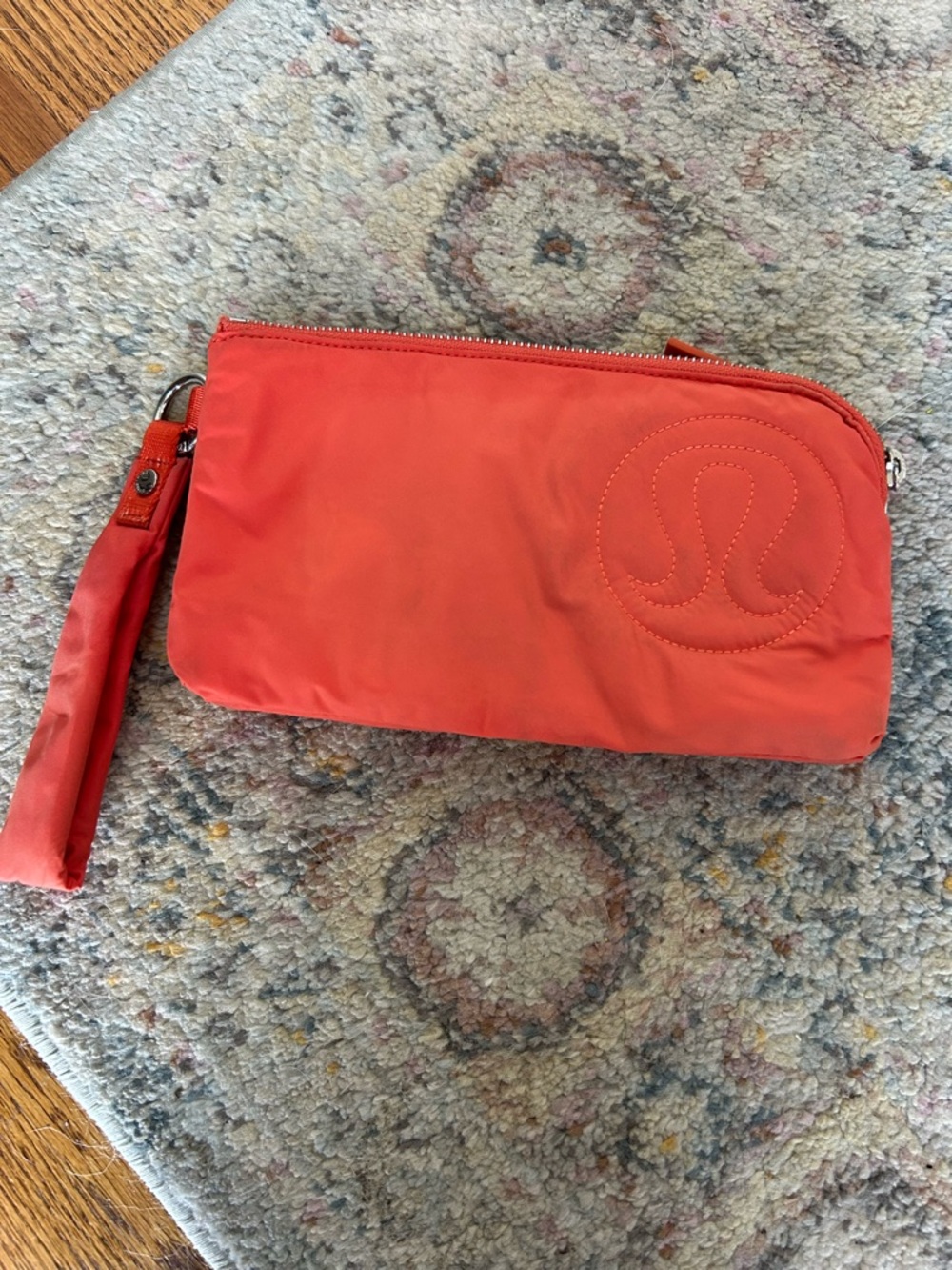 lululemon athletica Coral Red Wristlet Pouch